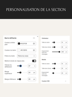 Barre défilante pour thèmes Shopify